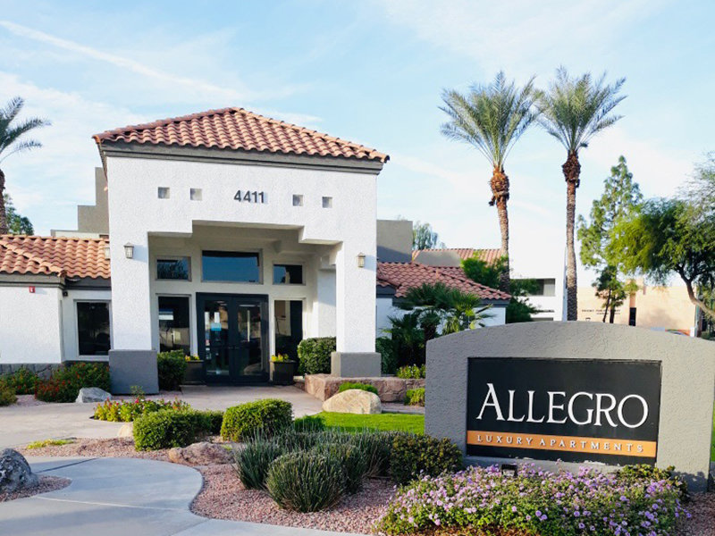 Monument Sign | Allegro Luxury Apartments