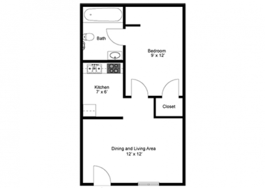 Floorplan for Sonoran Palms Apartments