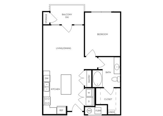 Floorplan for 21LUX Apartments