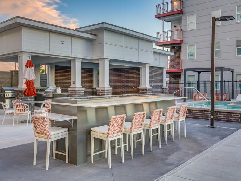 Outdoor Lounge | 21Lux Apartments in Salt Lake City, UT