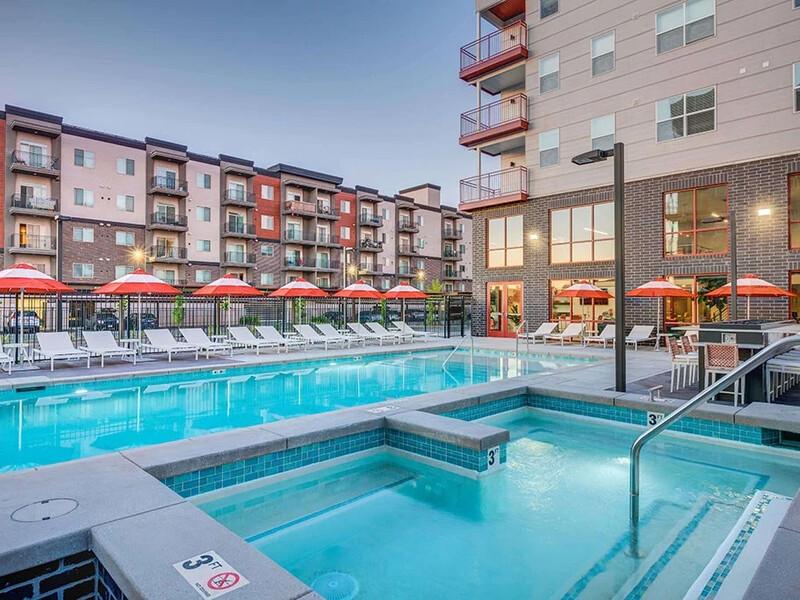 Hot Tub and Pool | 21Lux Apartments in Salt Lake City, UT