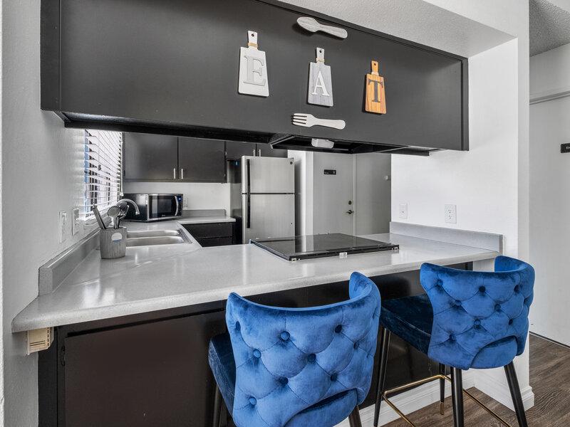 Kitchen and Dining Area | The Springs Apartments in Fresno, CA