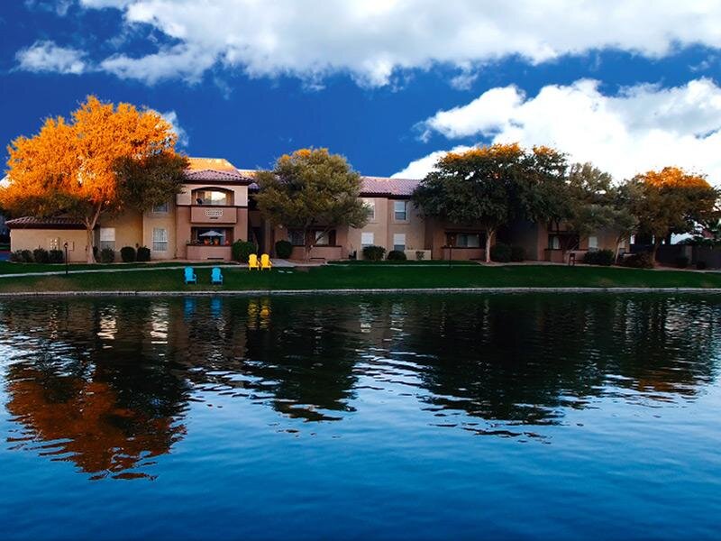 Pond by Ocotillo Bay Apartments in Chandler, AZ