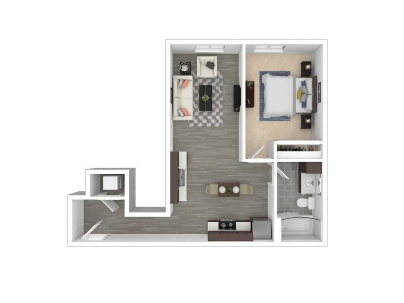 A5 Floor Plan at Agave 350 Apartments
