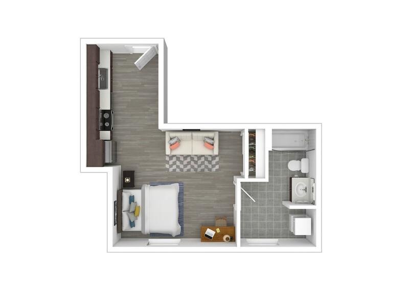0C Floor Plan at Agave 350 Apartments