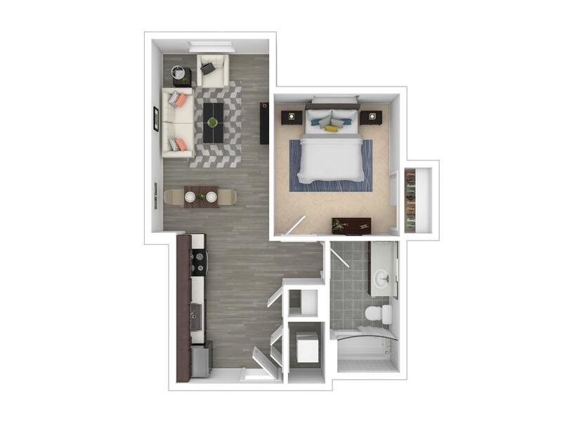 A1 Floor Plan at Agave 350 Apartments