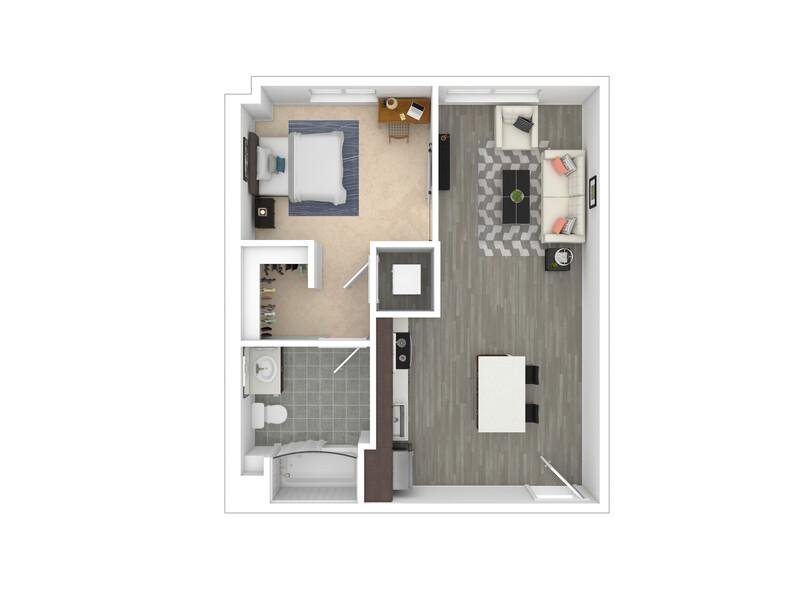 A2 Floor Plan at Agave 350 Apartments