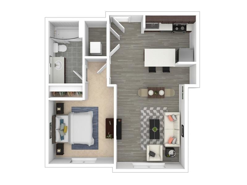 A4 Floor Plan at Agave 350 Apartments