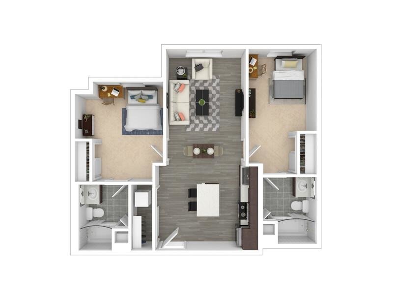 B4 Floor Plan at Agave 350 Apartments