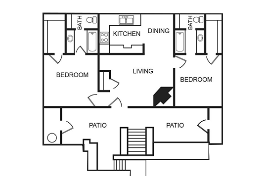 Floorplan for Aria on Mill Apartments