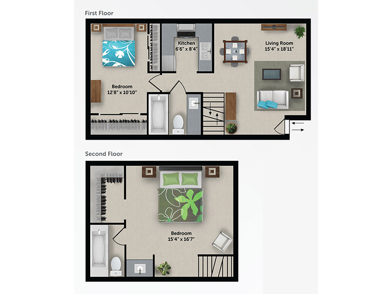 The Loft Floorplan at Portola Biltmore