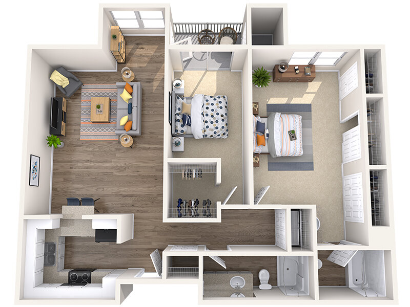 2 Bedroom 2 Bathroom A