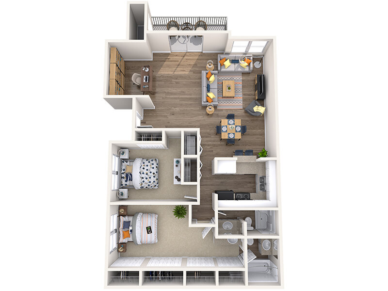 2 Bedroom 2 Bathroom B