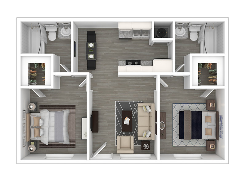 Denali FULL RENOVATION Floorplan at Ponderosa Park