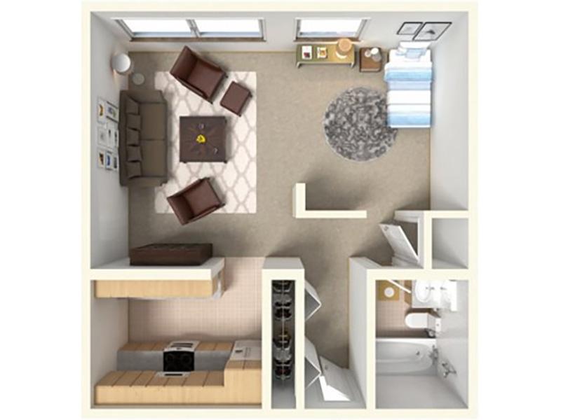 Studio - 498 Floorplan