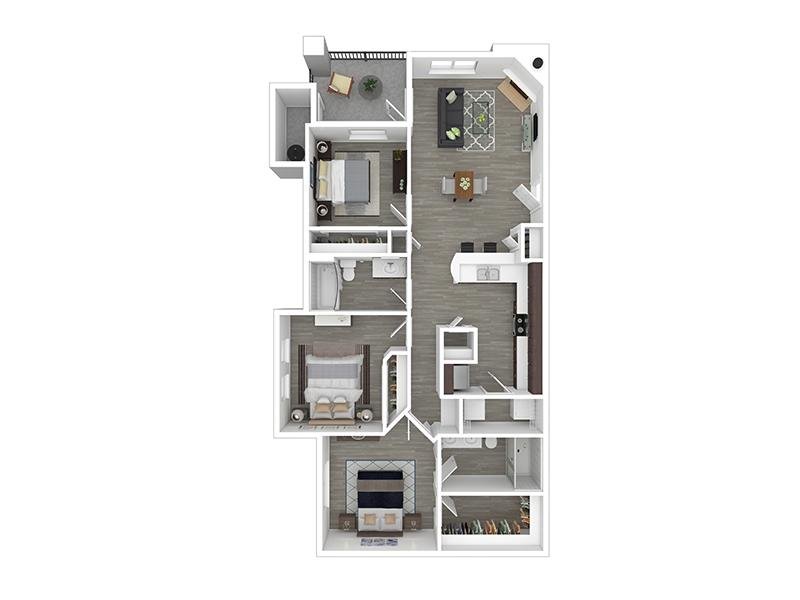 3x2-1150- Classic Floorplan at Legacy Apartments at Dove Mountain