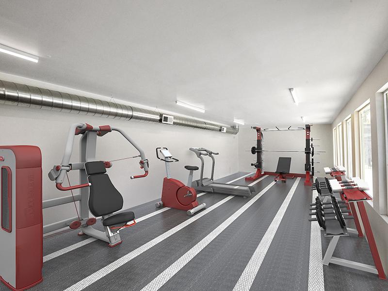 Gym | 454 West Brown Apartments