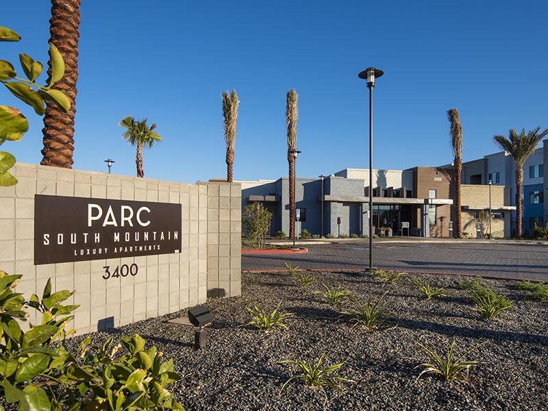 Welcome Sign | Parc at South Mountain