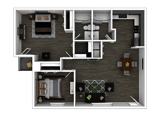 Floorplan for Mountain View Casitas Apartments