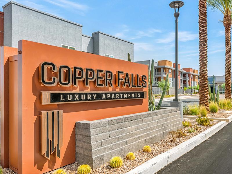 Welcome Sign | Copper Falls Apartments in Glendale, AZ