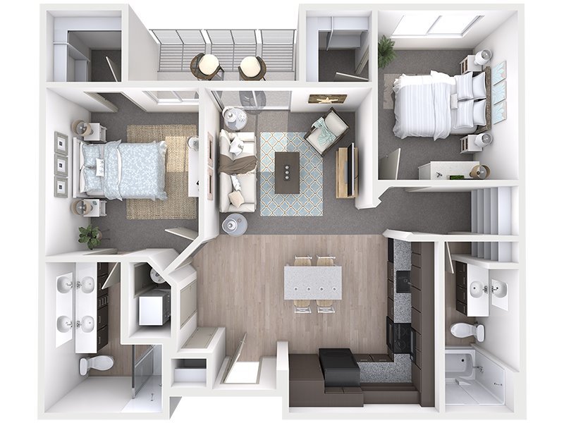 View floor plan image of B2 apartment available now
