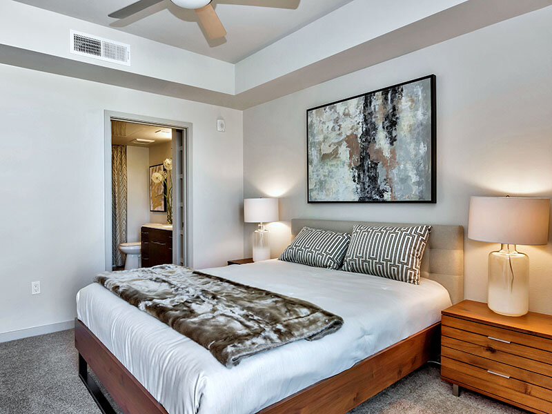 Carpeted Bedroom | The Curve at Melrose Apartments in Phoenix, AZ