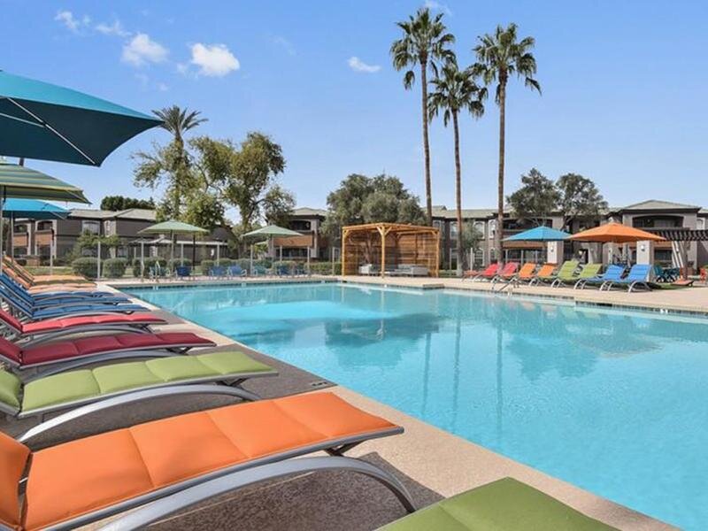 Pool | Luxe at Ocotillo Apartments in Chandler, AZ