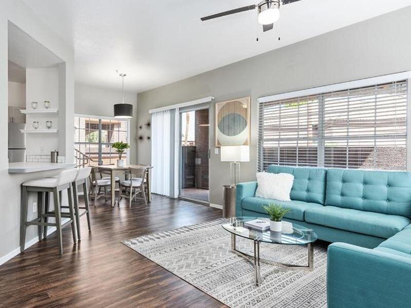 Living Room | Luxe at Ocotillo Apartments in Chandler, AZ