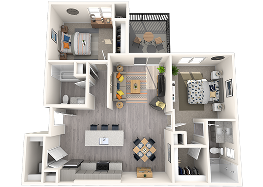 Floorplan for Grayson Place Apartments