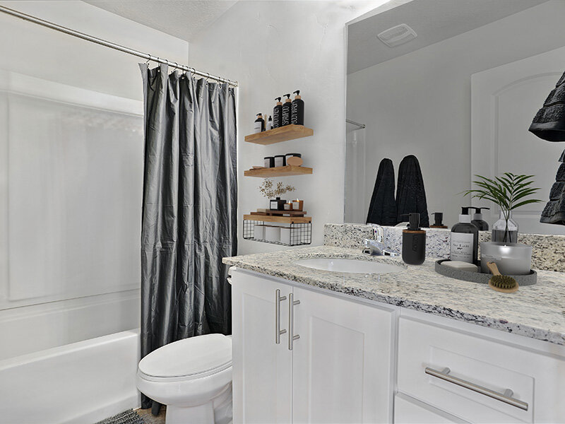 Staged Bathroom | The Ranches Townhomes in North Ogden, UT