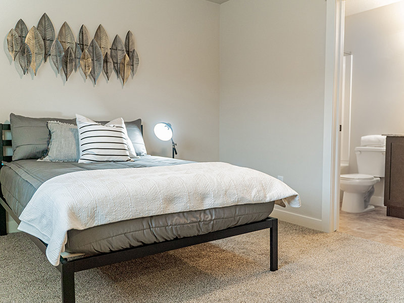Carpeted Bedroom | The Ranches Townhomes