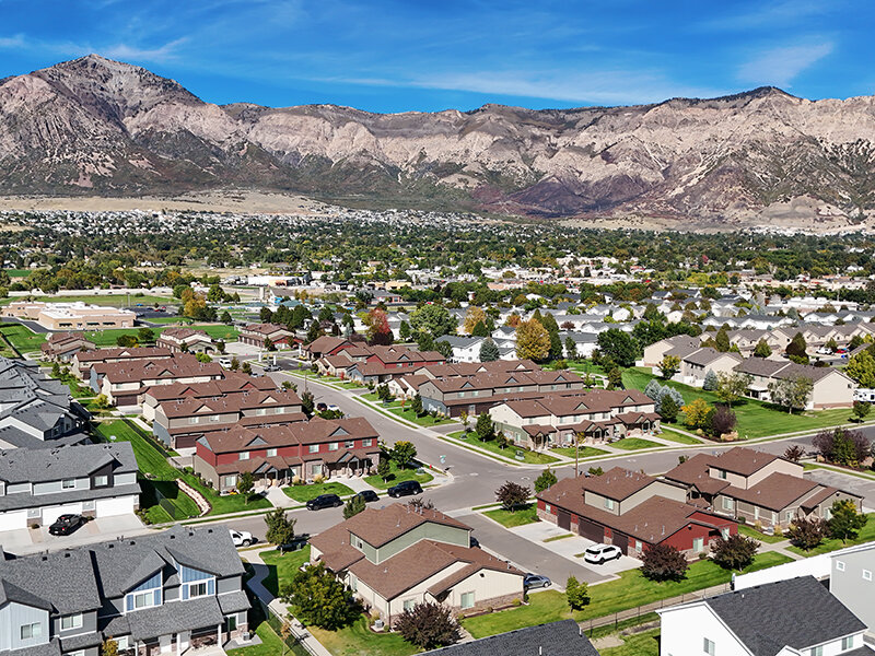 Aerial View | The Ranches Townhomes in North Ogden, UT