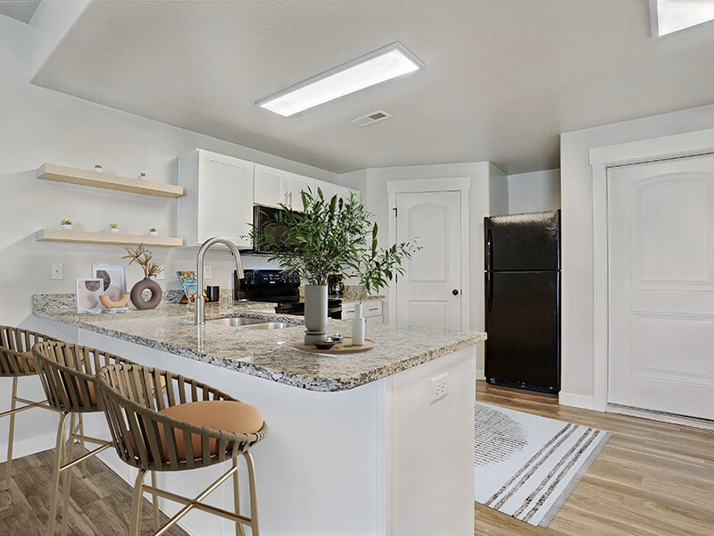 Staged Kitchen | The Ranches Townhomes in North Ogden, UT