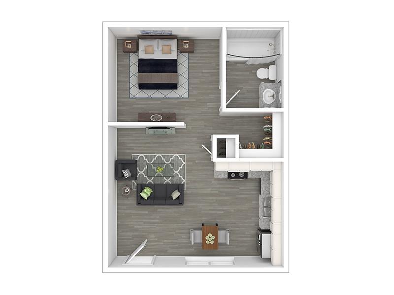 La Casa A Floor Plan at Dakota Canyon Apartments