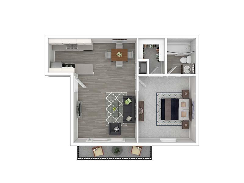 A1 R Floor Plan at Alvarado Apartments