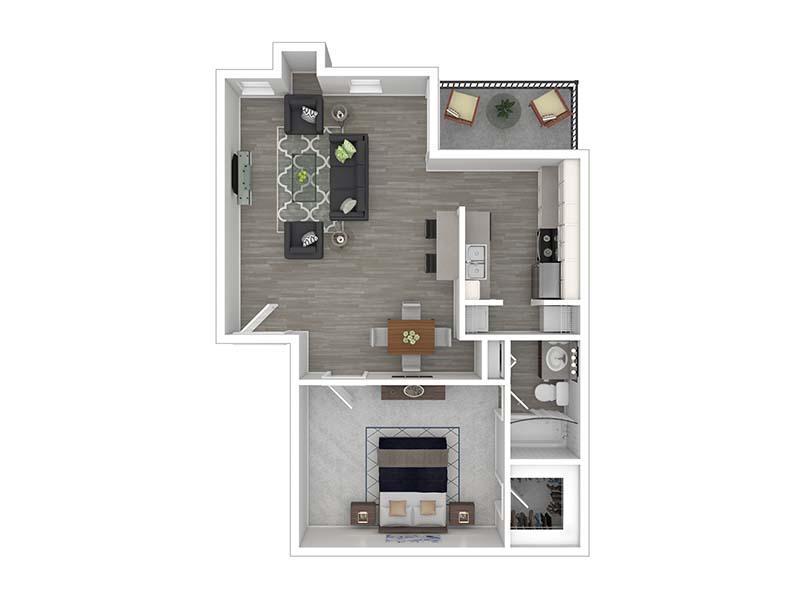 A2 R Floor Plan at Alvarado Apartments