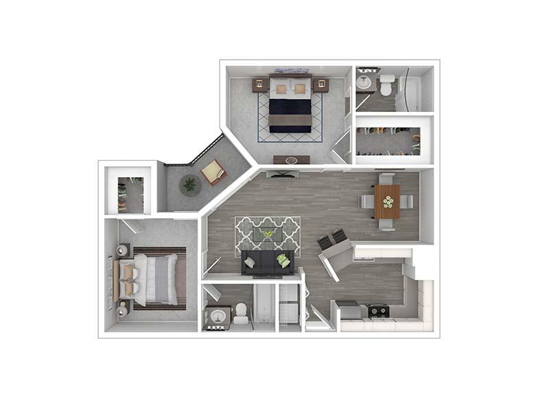 B1 Floor Plan at Alvarado Apartments