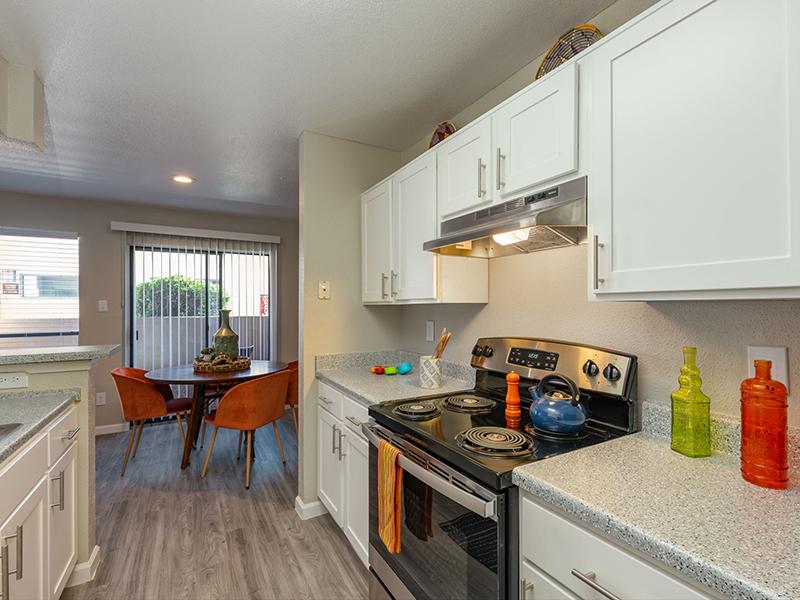 Kitchen and Dining Room | Alvarado Apartments in Albuquerque, NM