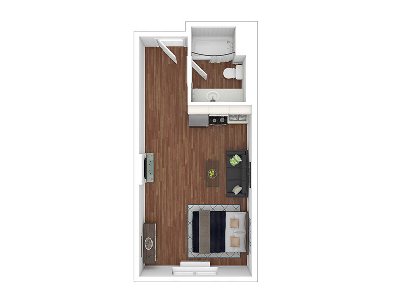 Studio - 325 Floorplan at Elevate @ Oslo