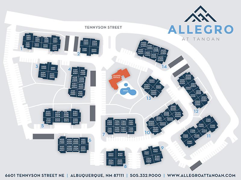 Property Map | Allegro at Tanoan Apartments in Albuquerque, NM