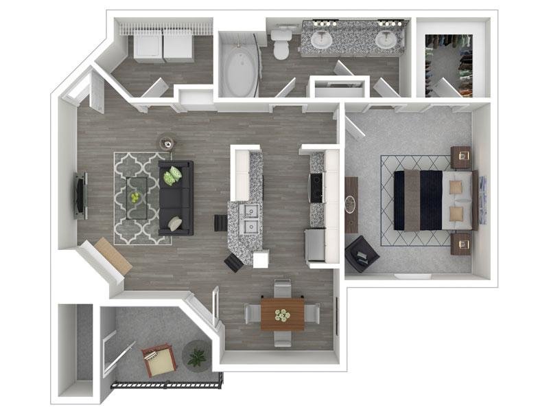 Rennes Floor Plan at The Enclave Apartments