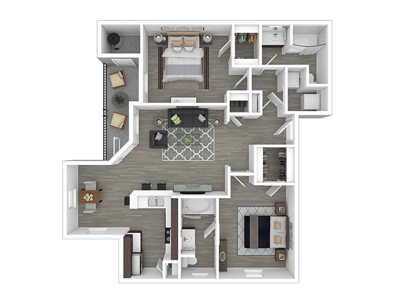 2x2-1035-Full Renovation Floorplan at La Ventana