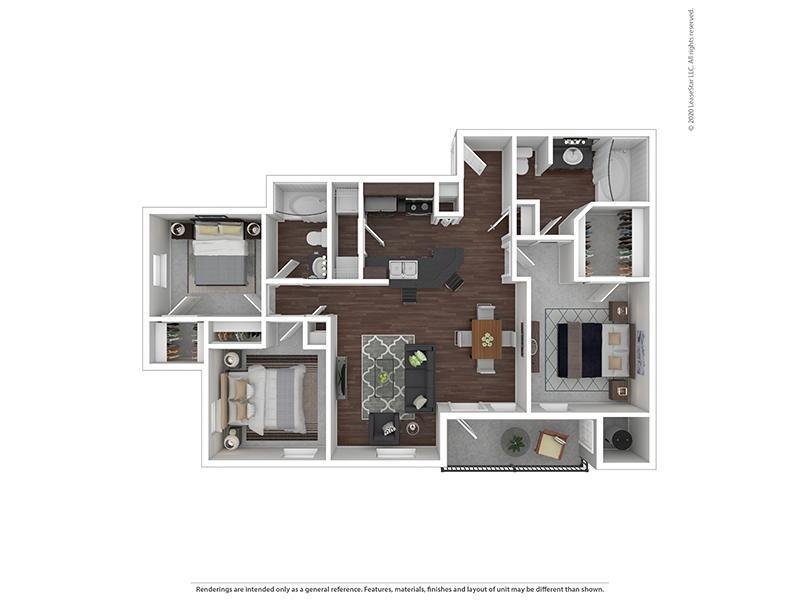 3x2-1210-Upgraded Floorplan at La Ventana