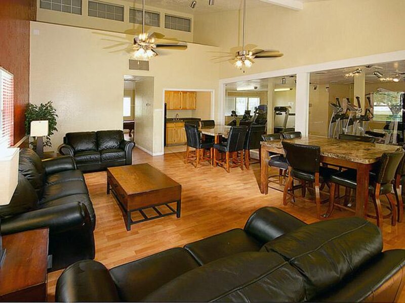 Plush Clubhouse Seating and Fitness Center