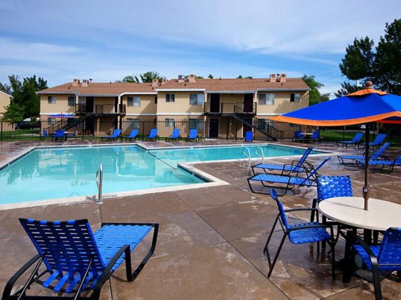 Poolside Seating Area