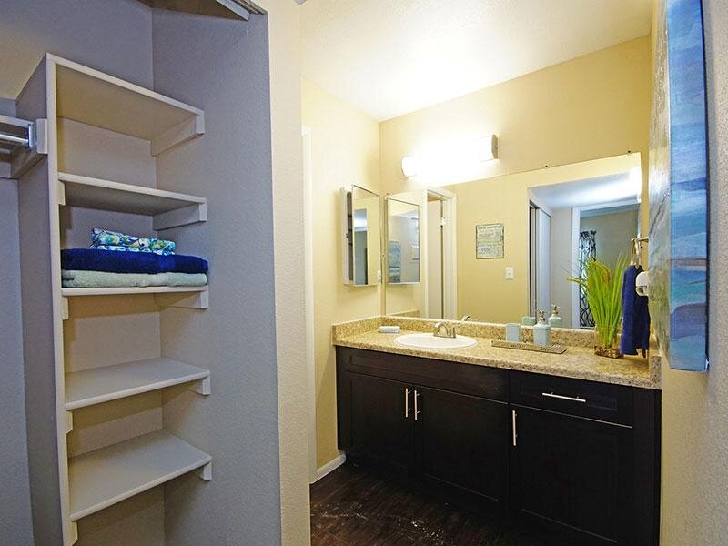 Linen Closet and Bathroom