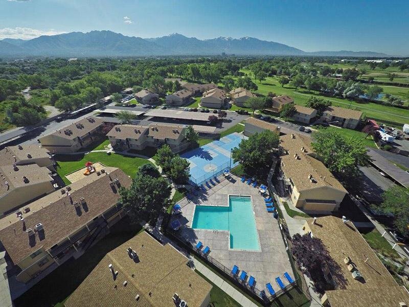 Aerial View of Apartments