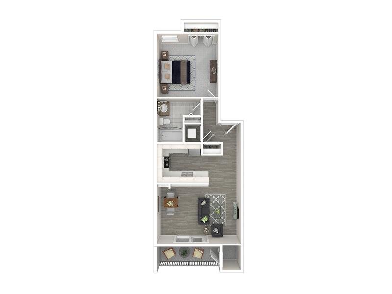 The Barcelona Floor Plan at Puerta del Sol Apartments