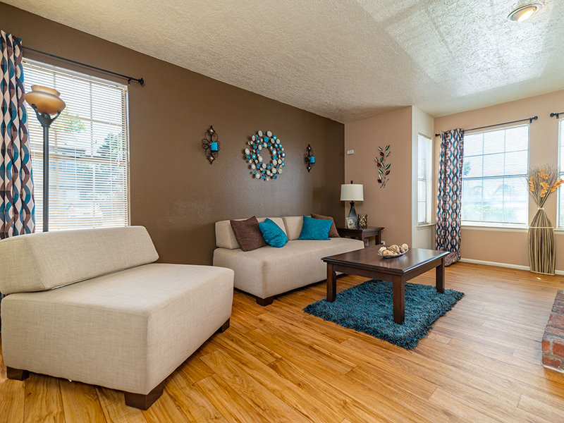 Living Room | Oak Tree Park Apartments