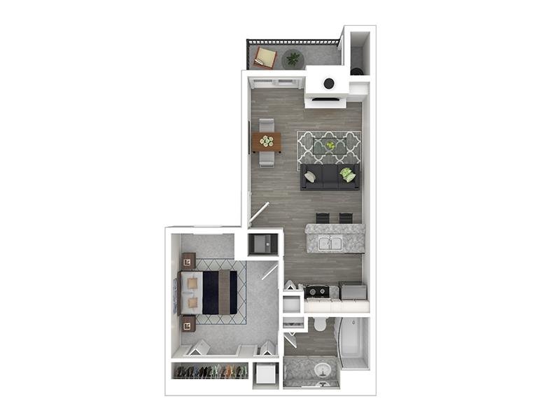 aspen Floor Plan at Northpointe Village Apartments